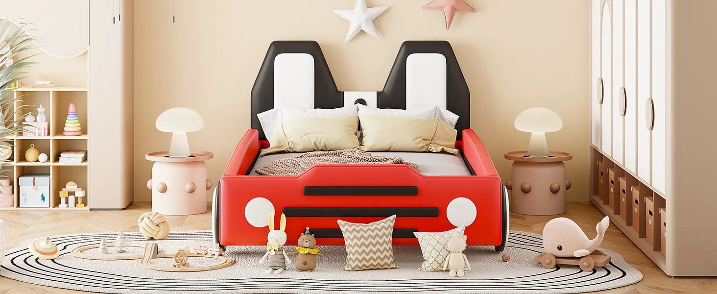 High Quality Race Car Shaped Platform Bed & Wheels by HouseOfZazla
