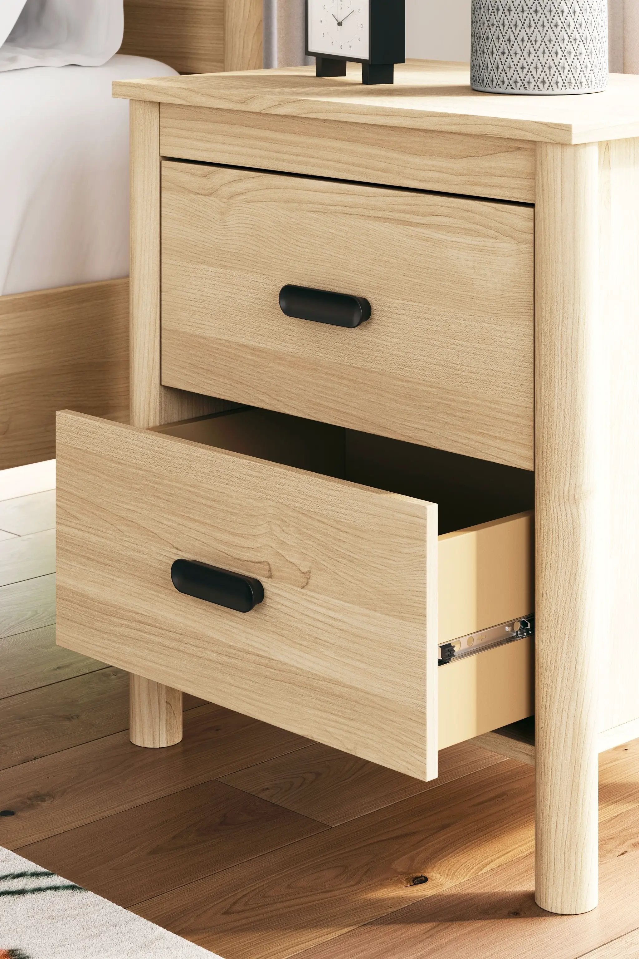 Cabinella - Two Drawer Night Stand - Tan by Unique Piece Furniture