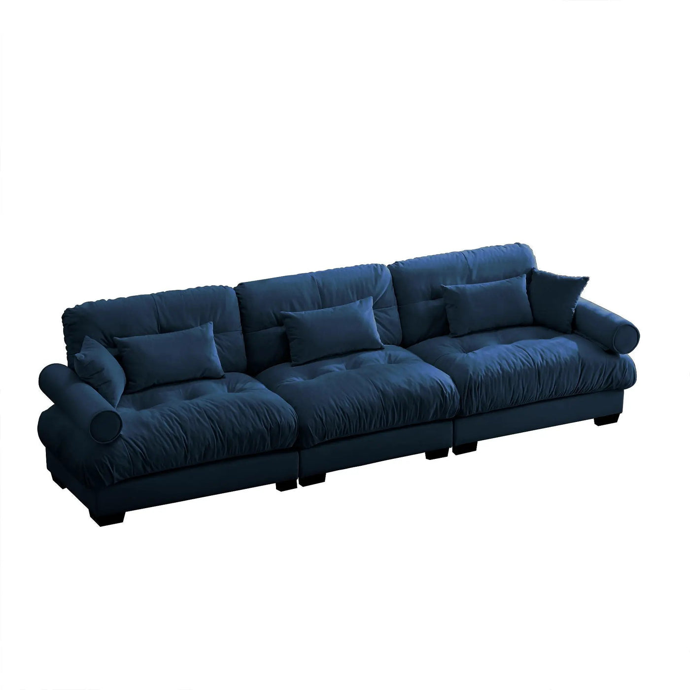 Modern Oversize Sofa With Cloud Like Comfort, Featuring Waist And Throw Pillows by HouseOfZazla