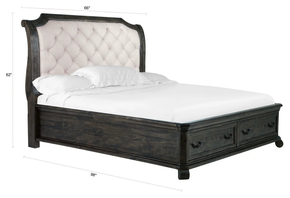 Bellamy - Complete Sleigh Storage Bed, photo 5 of 7