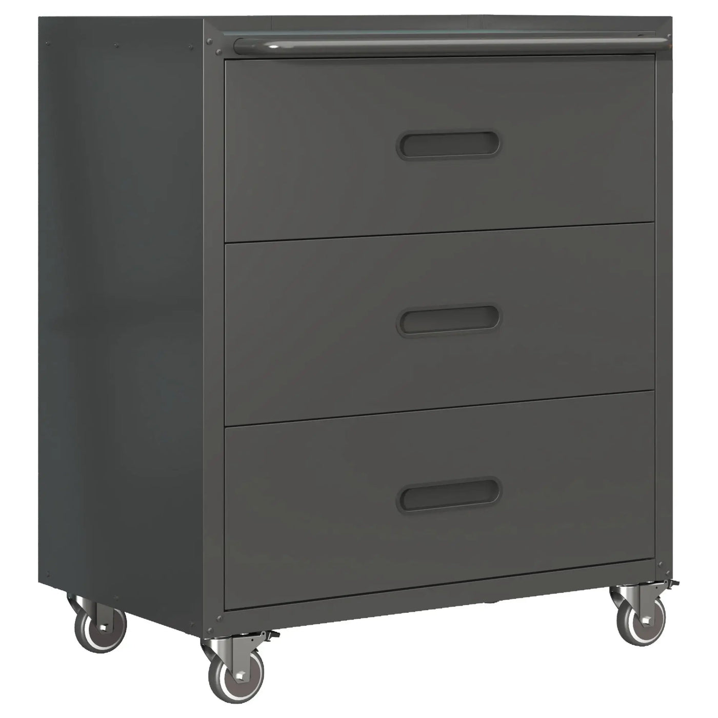 Heavy Duty Metal Storage Cabinet With Wheels 3 Drawer Tool Cabinet For Garage, Office, And Home Organizer Solutions by HouseOfZazla