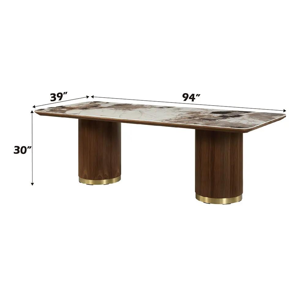 Willene - Dining Table With Ceramic Top by Unique Piece Furniture