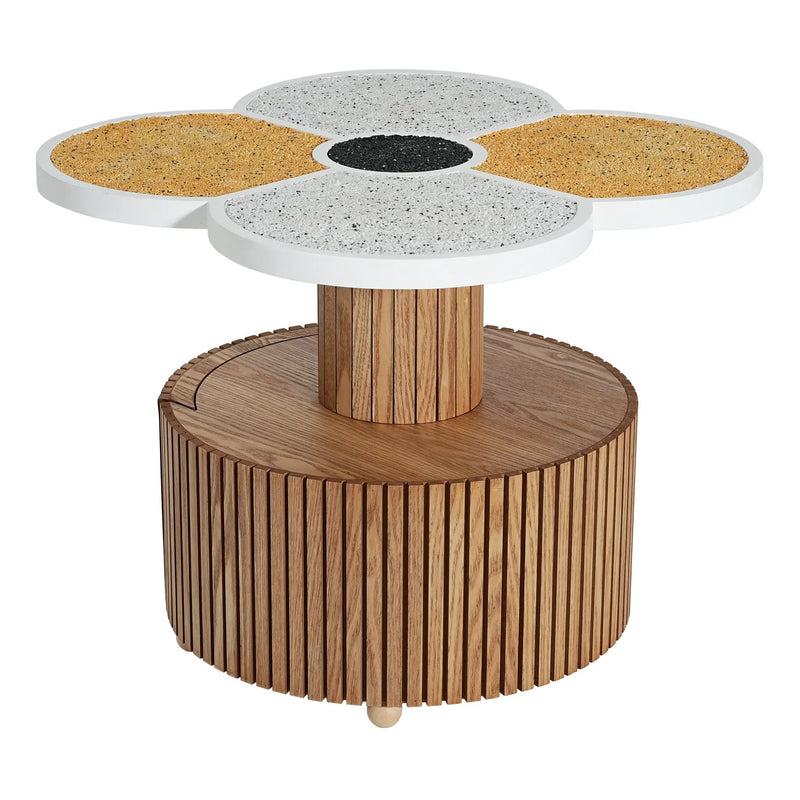 Unique Four-Leaf Clover Side Table for Living Room, Bedroom & Small Spaces by HouseOfZazla