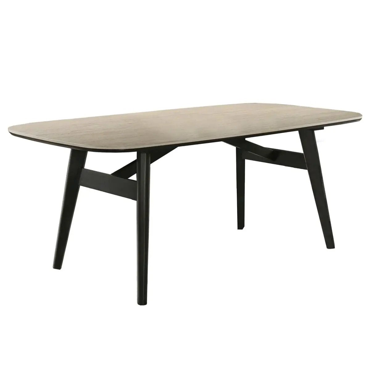 Lark - Dining Table - Travertine / Black by Unique Piece Furniture