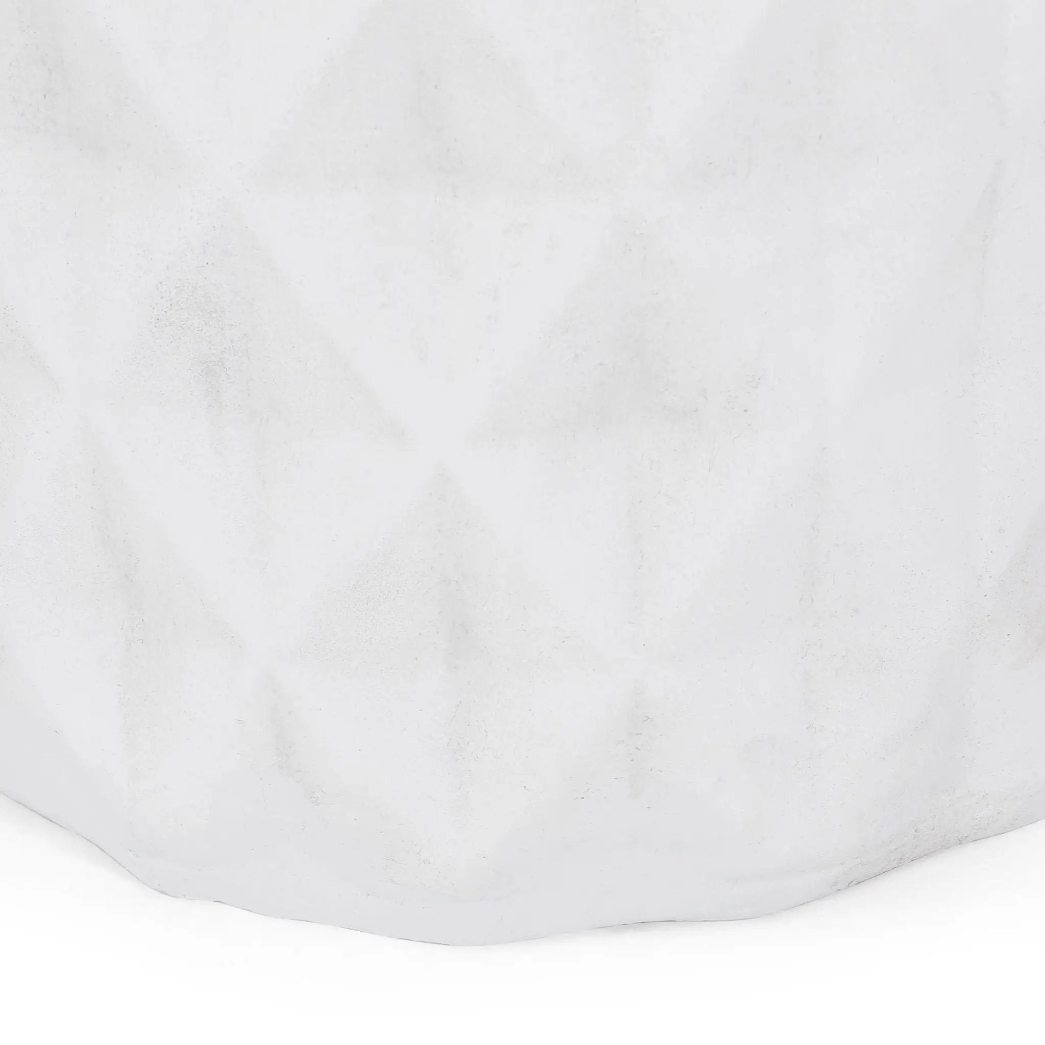 Outdoor Lightweight Concrete Side Table - Antique White by HouseOfZazla