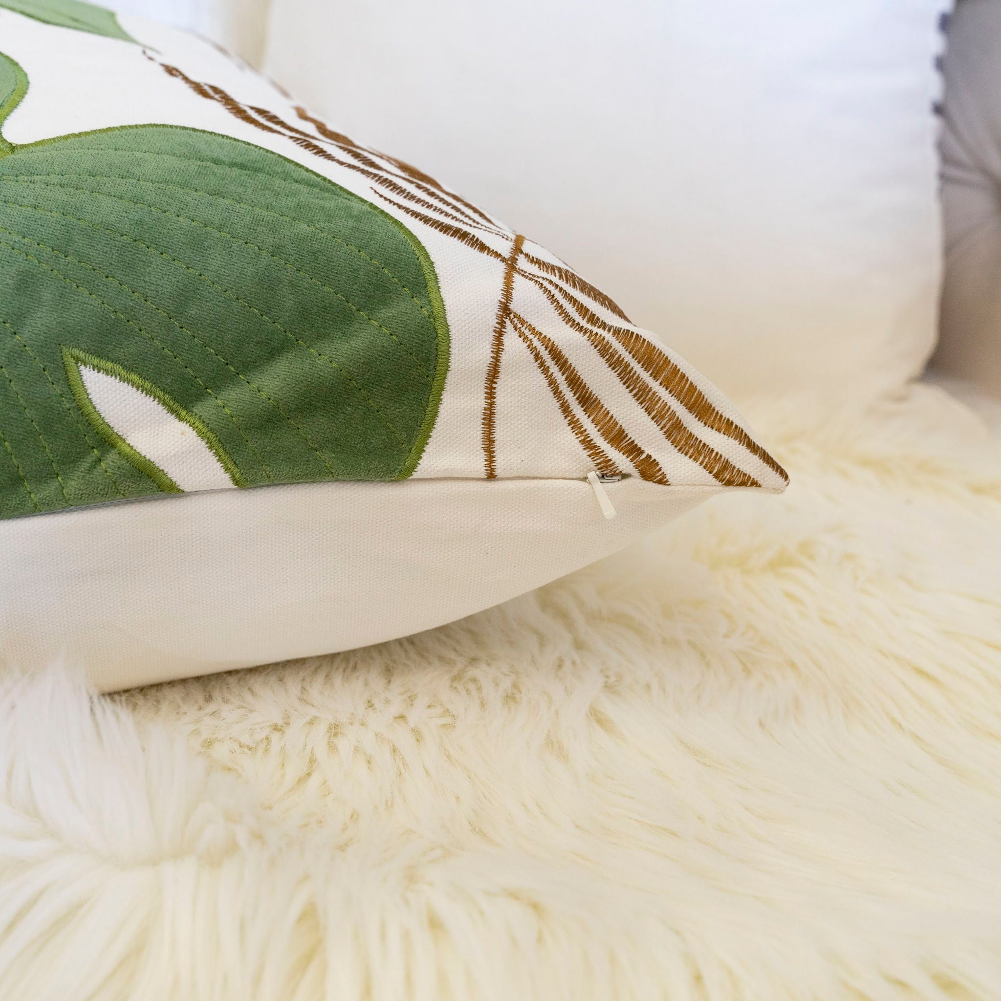 Autumn Vibes Leaf Accent Pillow by HouseOfZazla