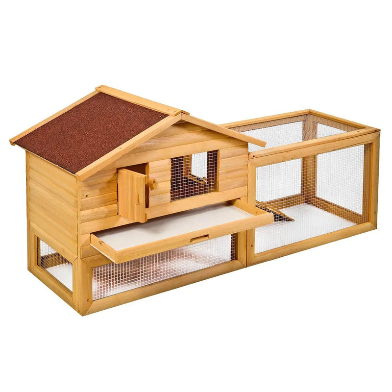 62 Inch Backyard Wooden Hutch Coop House by DirectDeals