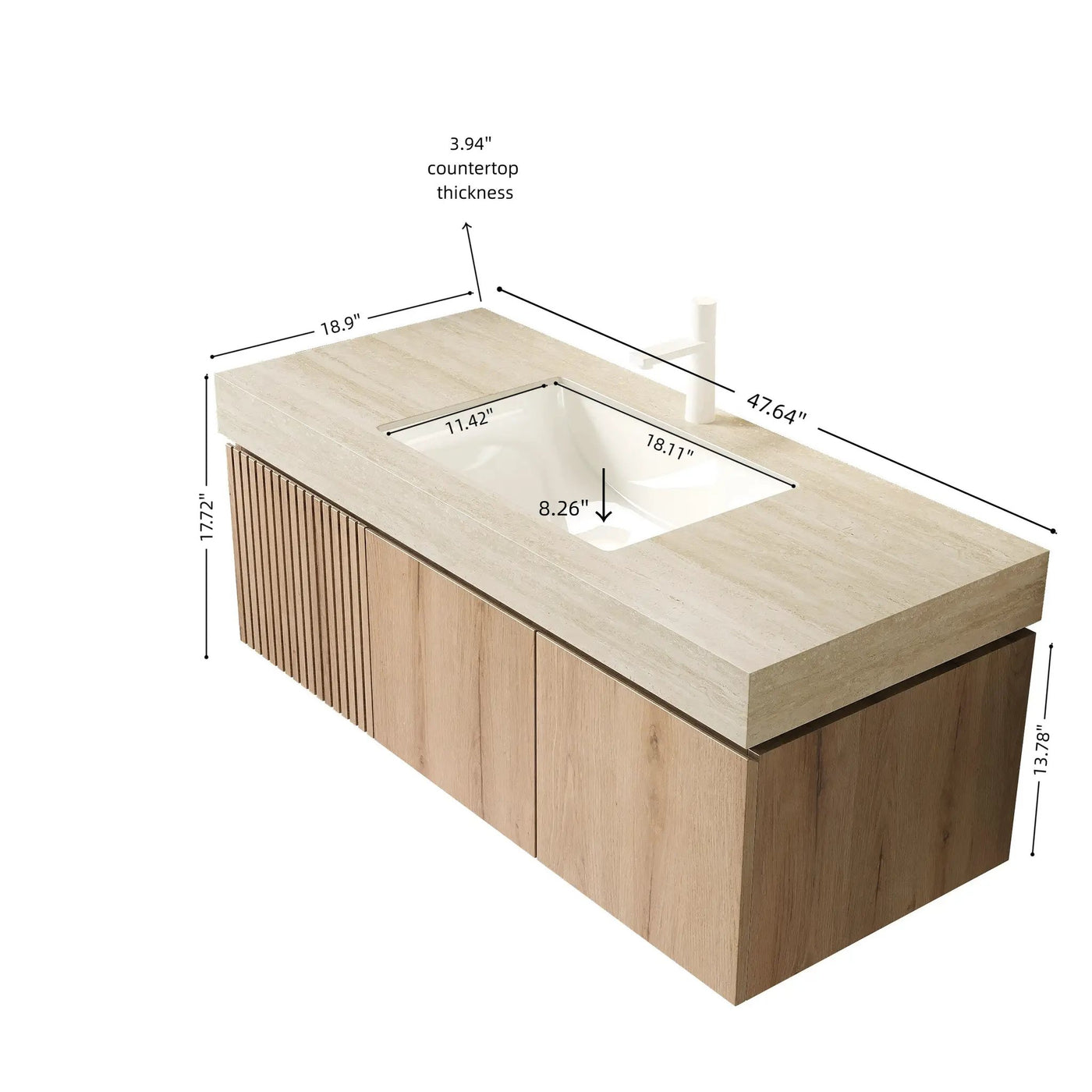 MURI 48" Bathroom Vanity & Sink by HouseOfZazla
