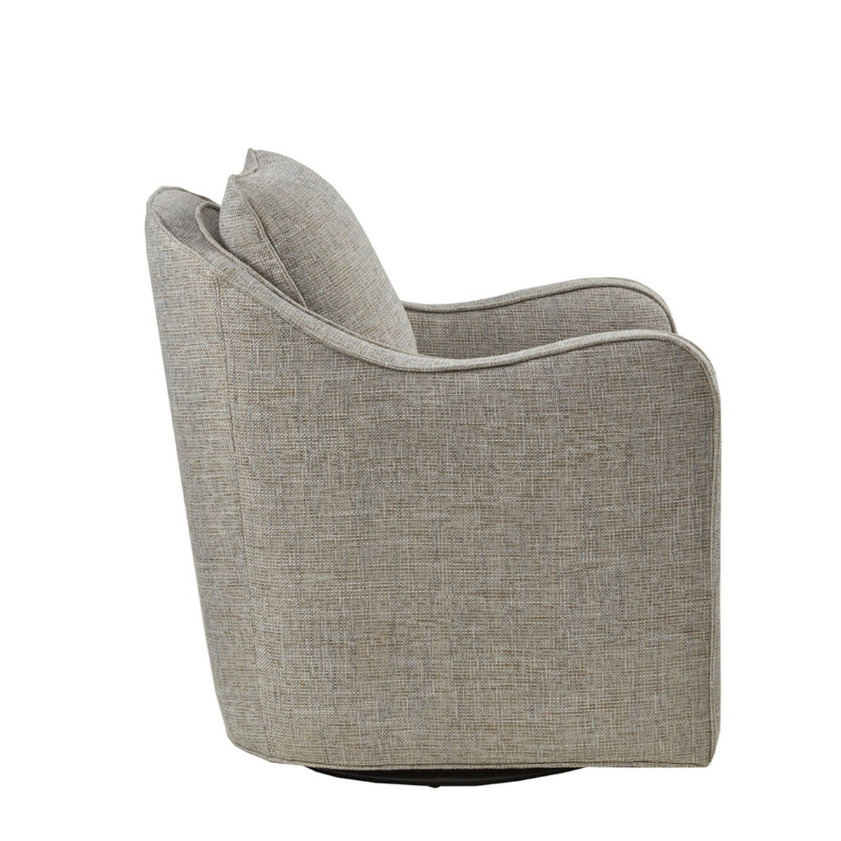 Wide Seat Swivel Arm Chair with 360 Degree Rotation - Gray or Beige, photo 13 of 18