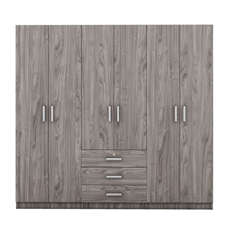 6 Doors Wardrobe Storage For Bedroom, With Big Drawers by Unique Piece Furniture