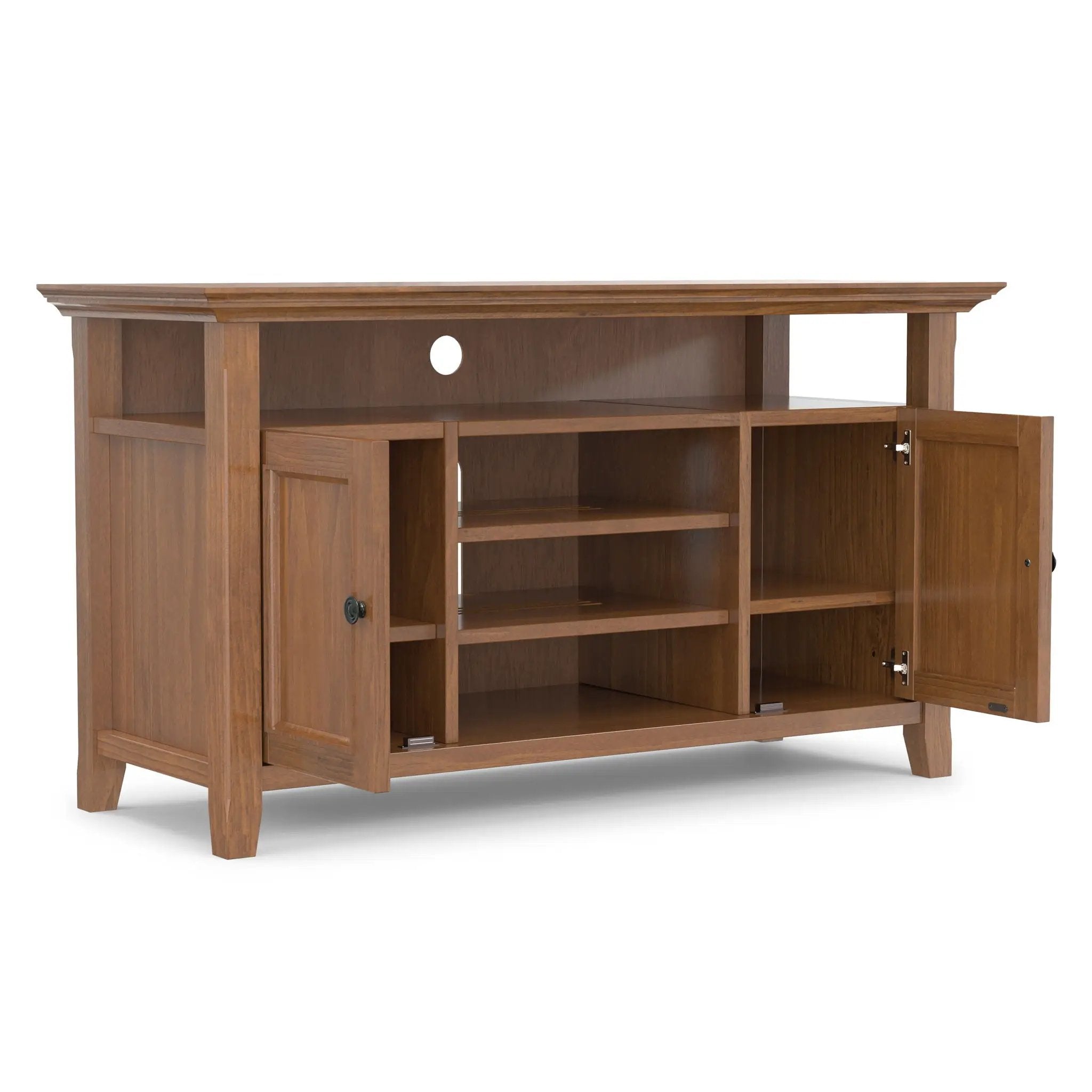 Amherst - TV Media Stand - Medium Saddle Brown by Unique Piece Furniture