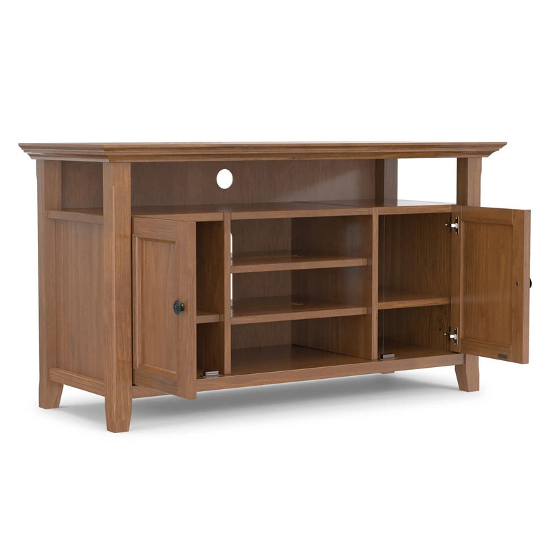 Amherst - TV Media Stand - Medium Saddle Brown by Unique Piece Furniture