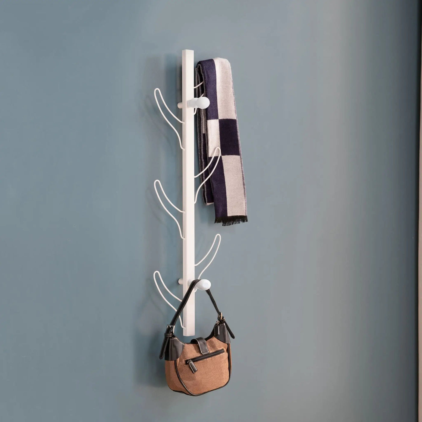 Vertical Eight Hook Coat Rack Wall Mount by HouseOfZazla
