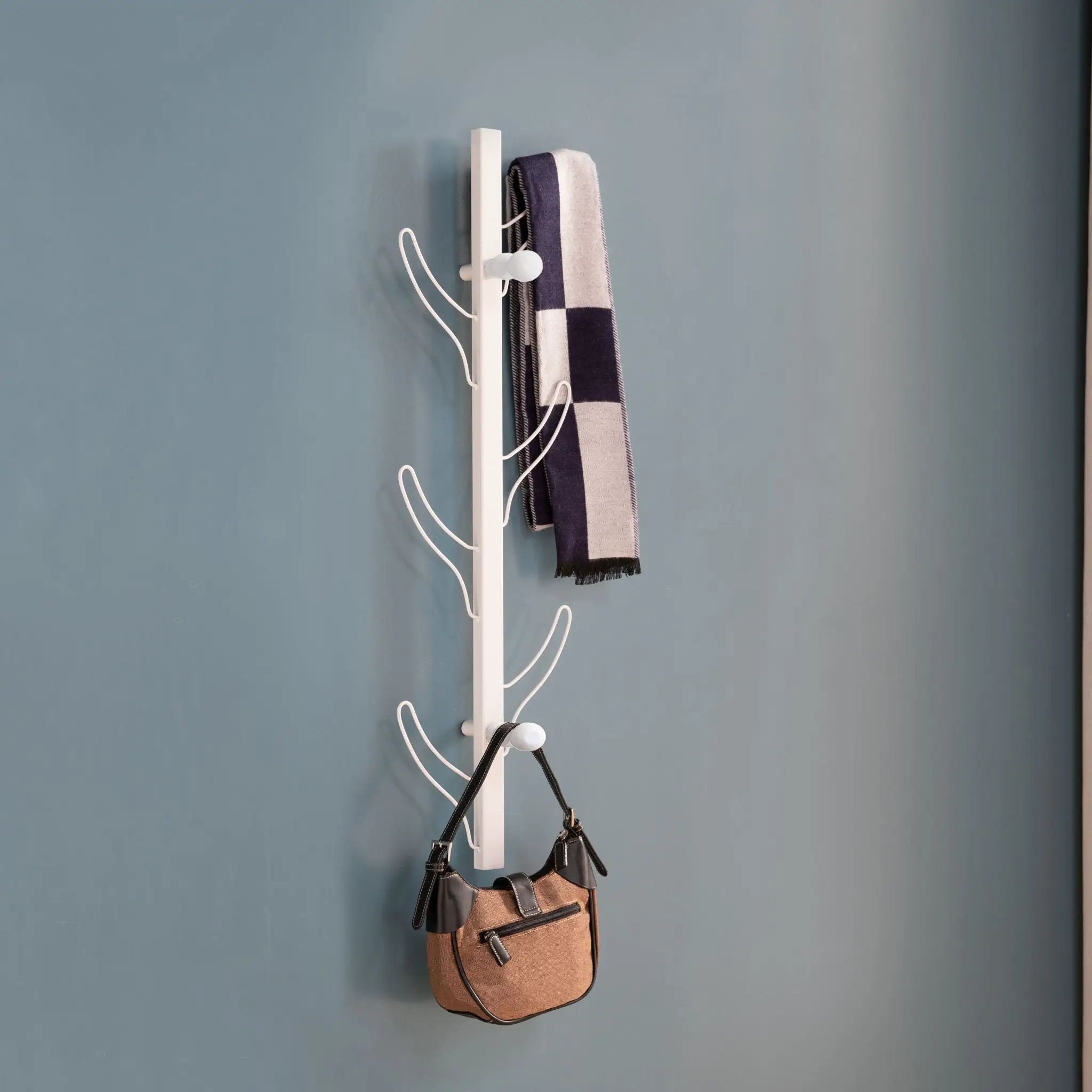 Vertical Eight Hook Coat Rack Wall Mount by Unique Piece Furniture
