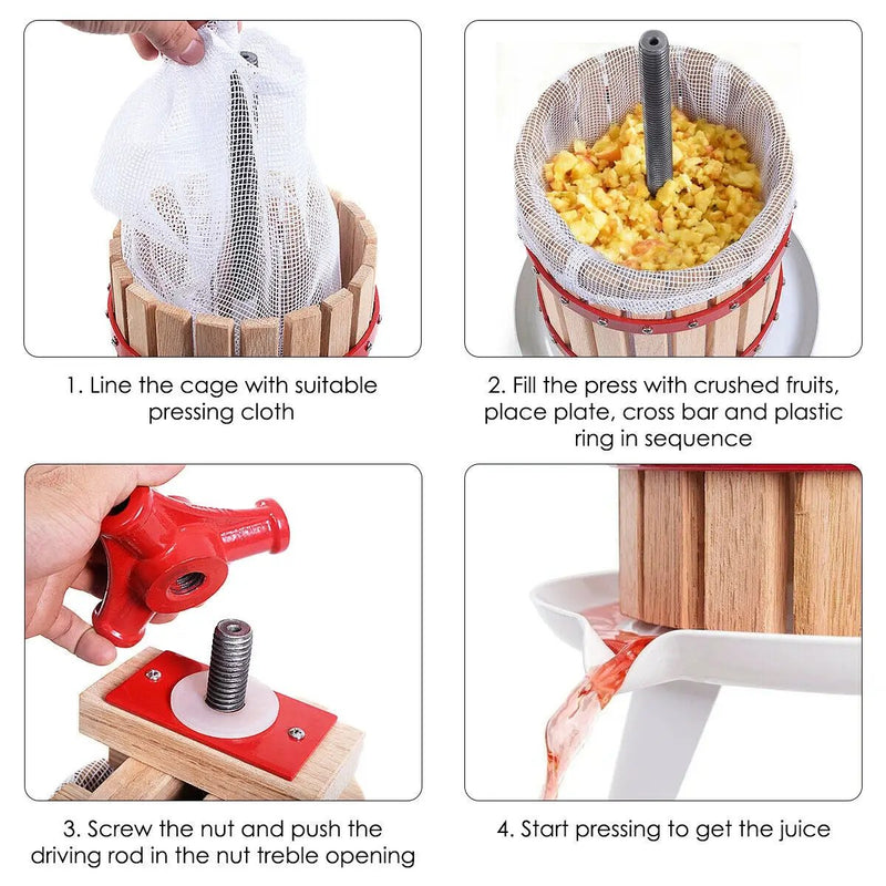 1.6 Gallon Fruit Wine Press Cider Juice Maker Tool by DirectDeals
