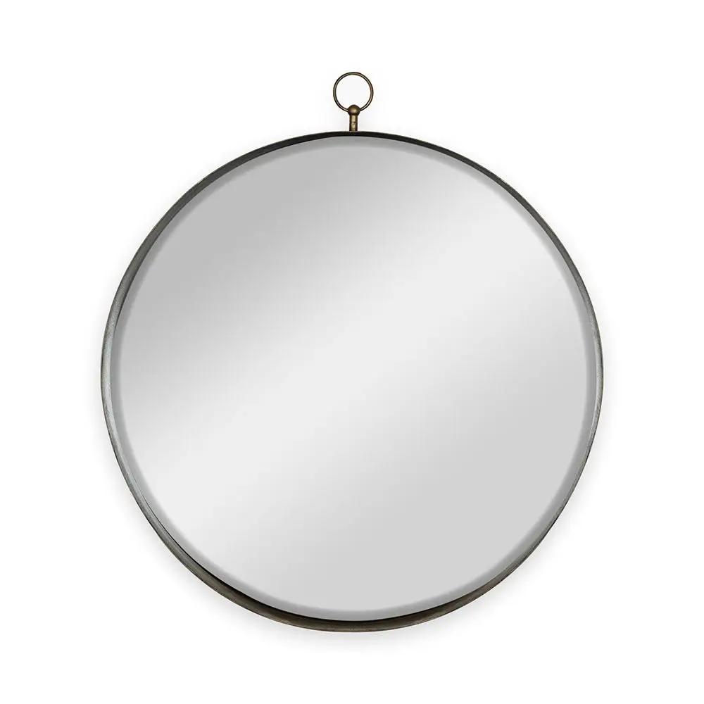 Round Mirror, Circle Mirror With Iron Frame For Living Room Bedroom Vanity Entryway, Hallway by HouseOfZazla