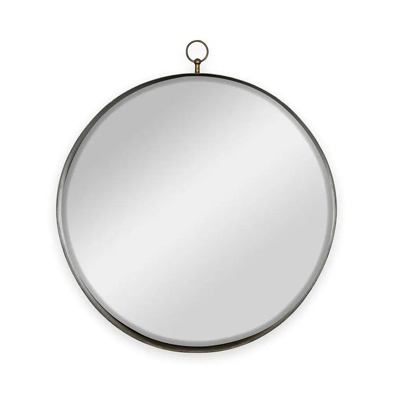 Round Mirror, Circle Mirror With Iron Frame For Living Room Bedroom Vanity Entryway, Hallway by HouseOfZazla