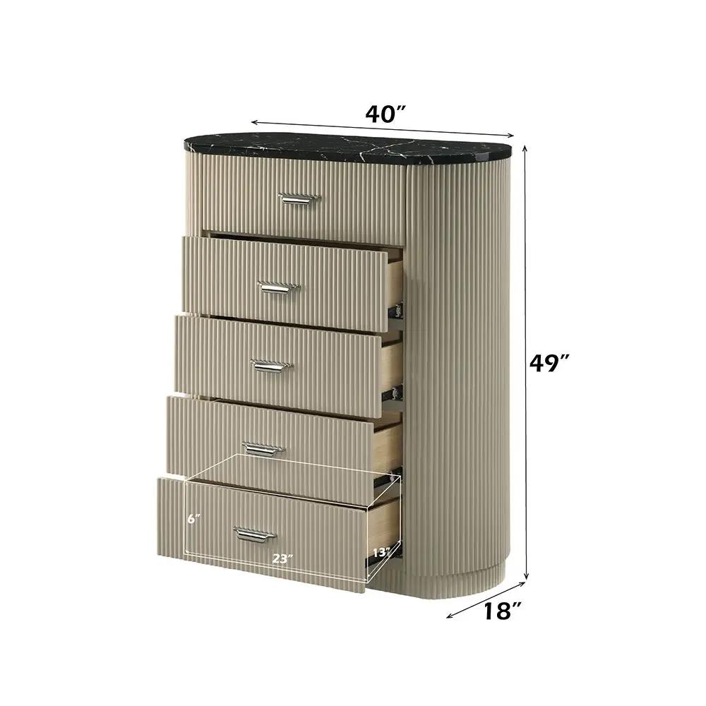 Travonte - Chest - Gray / Beige by Unique Piece Furniture