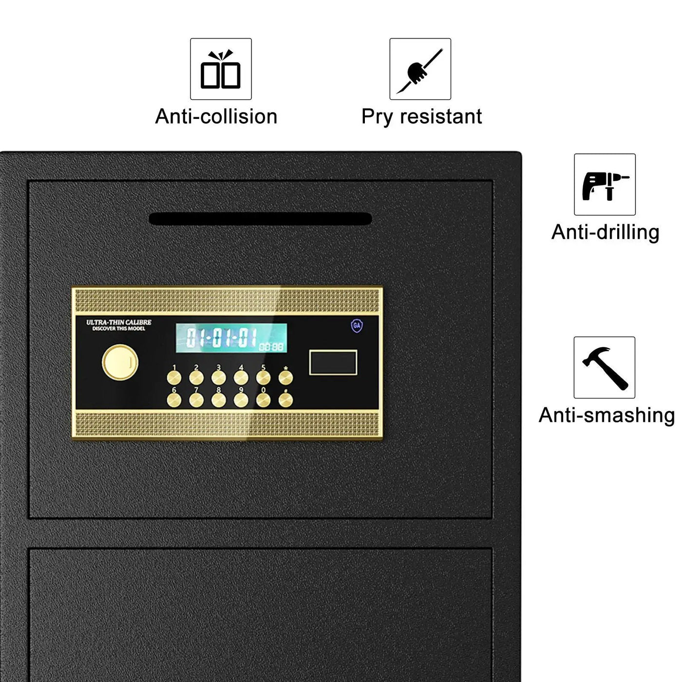 Large Double Door Coin Operated Safe, Digital Security Safe With Fireproof And Waterproof Bag by HouseOfZazla