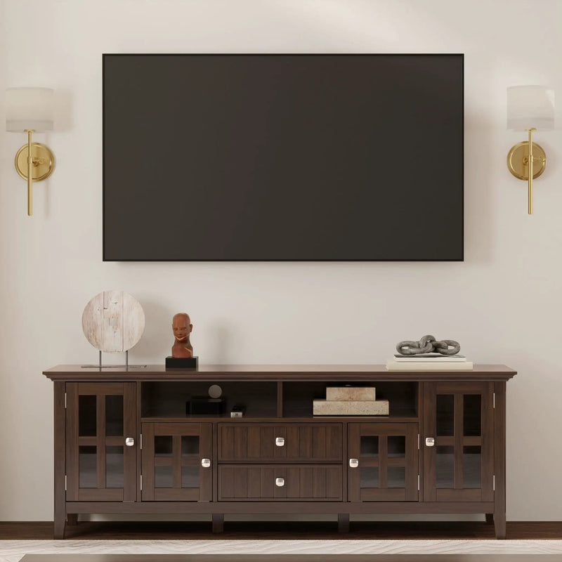 Acadian - Wide TV Media Stand - Brown by HouseOfZazla