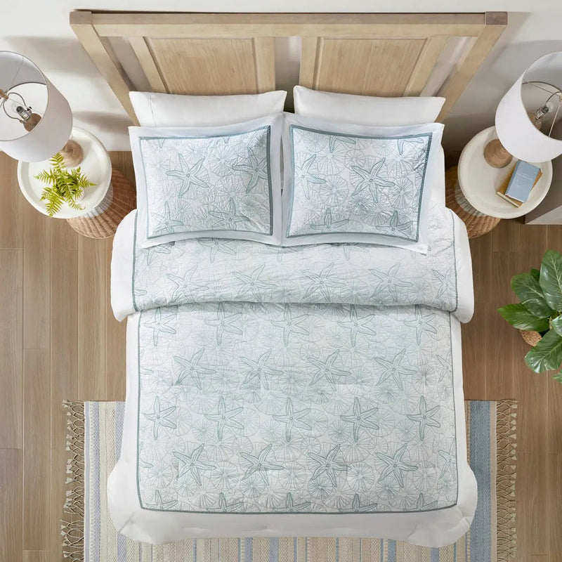 Comforter Set White King by HouseOfZazla