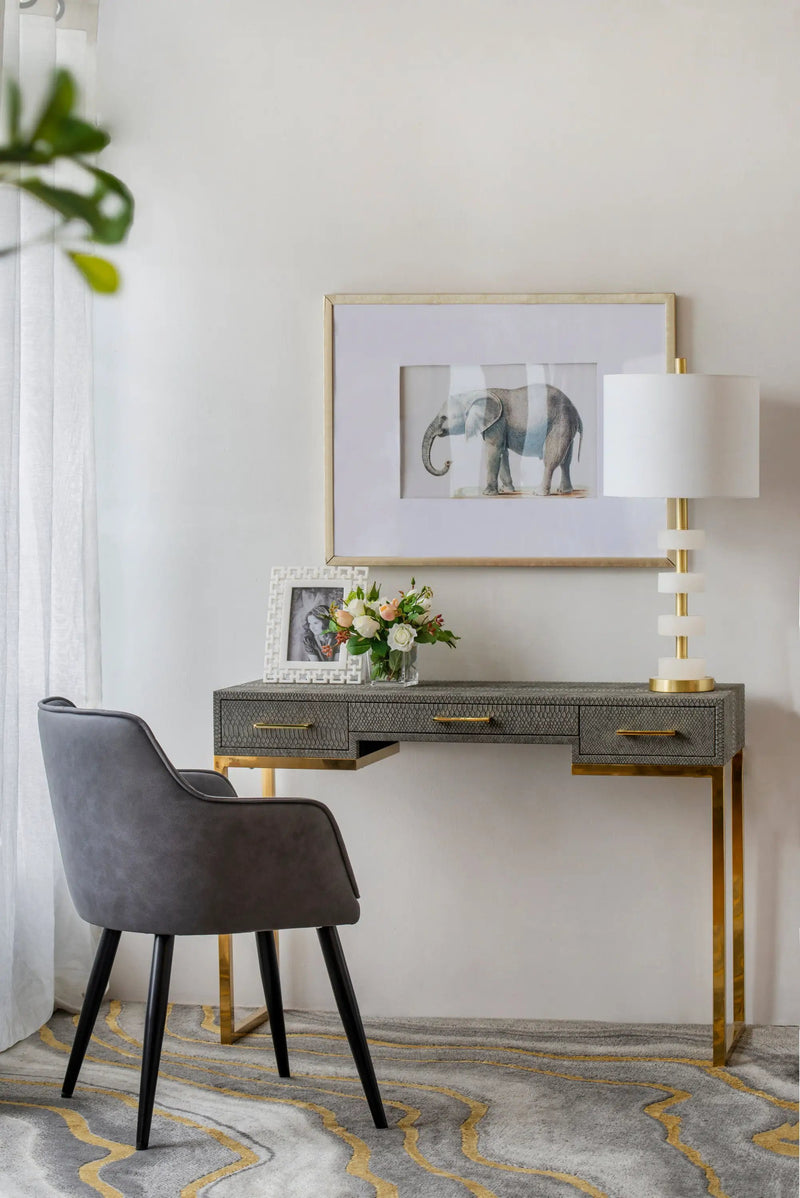 13x13x26 Marble Table Lamp by HouseOfZazla