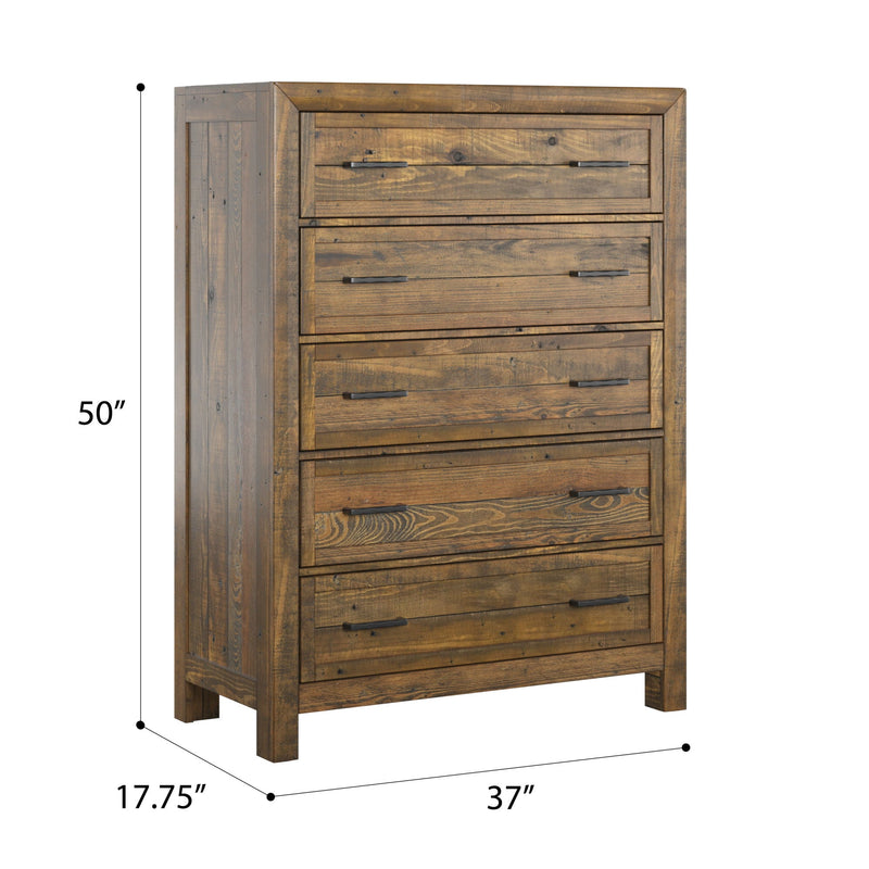 5 Drawer Chest With - Brown by HouseOfZazla