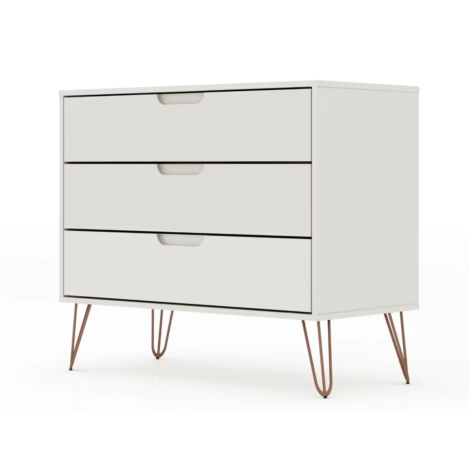 Rockefeller - Dresser & 3 Drawer - Off White by HouseOfZazla