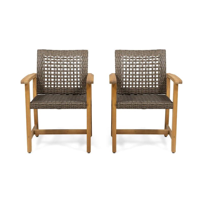 Hampton Dining Chair Set of 2 - Brown by HouseOfZazla