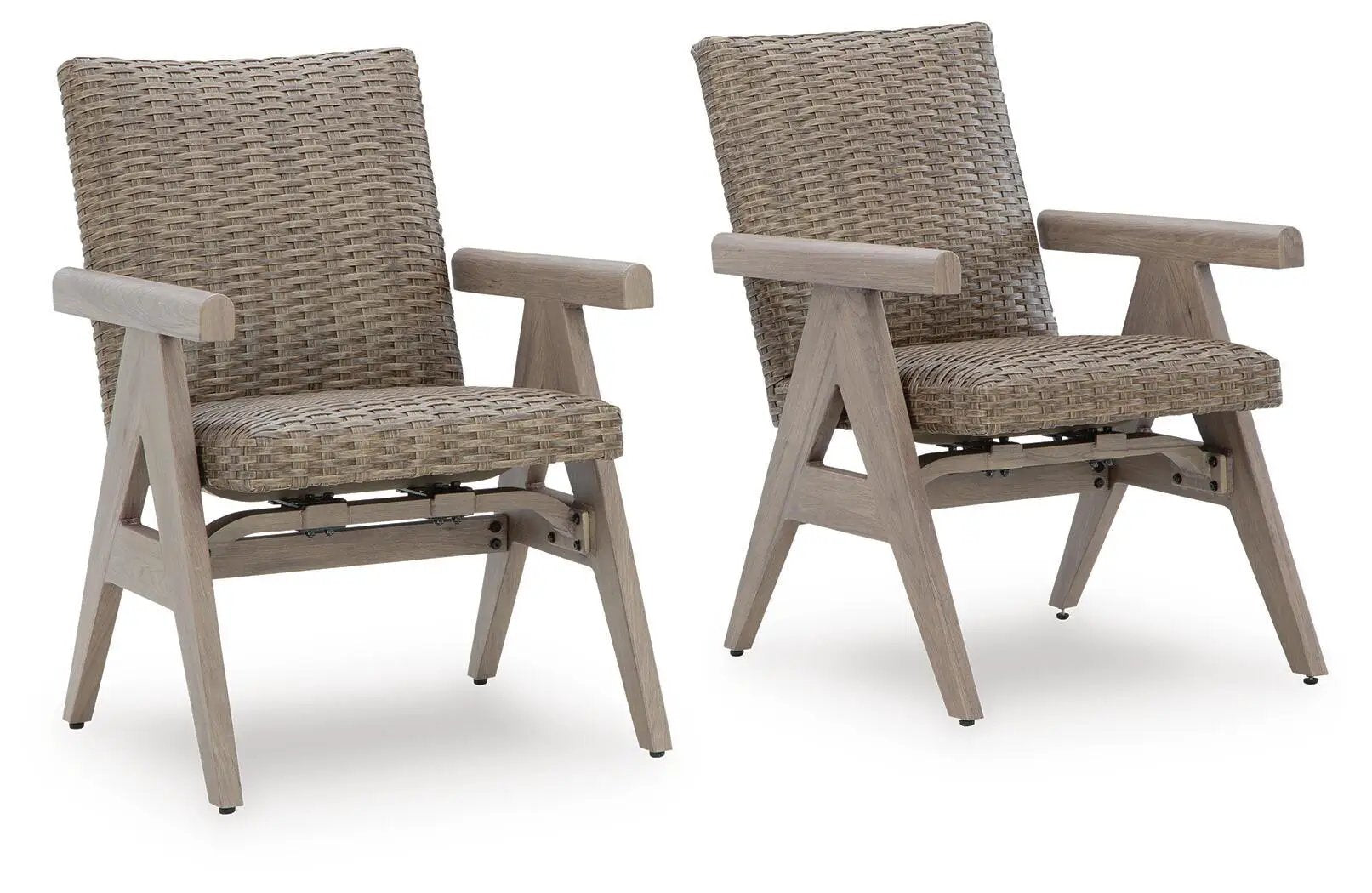 Cliff Trails - Rocking Arm Chair (Set of 2) - Beige by Unique Piece Furniture