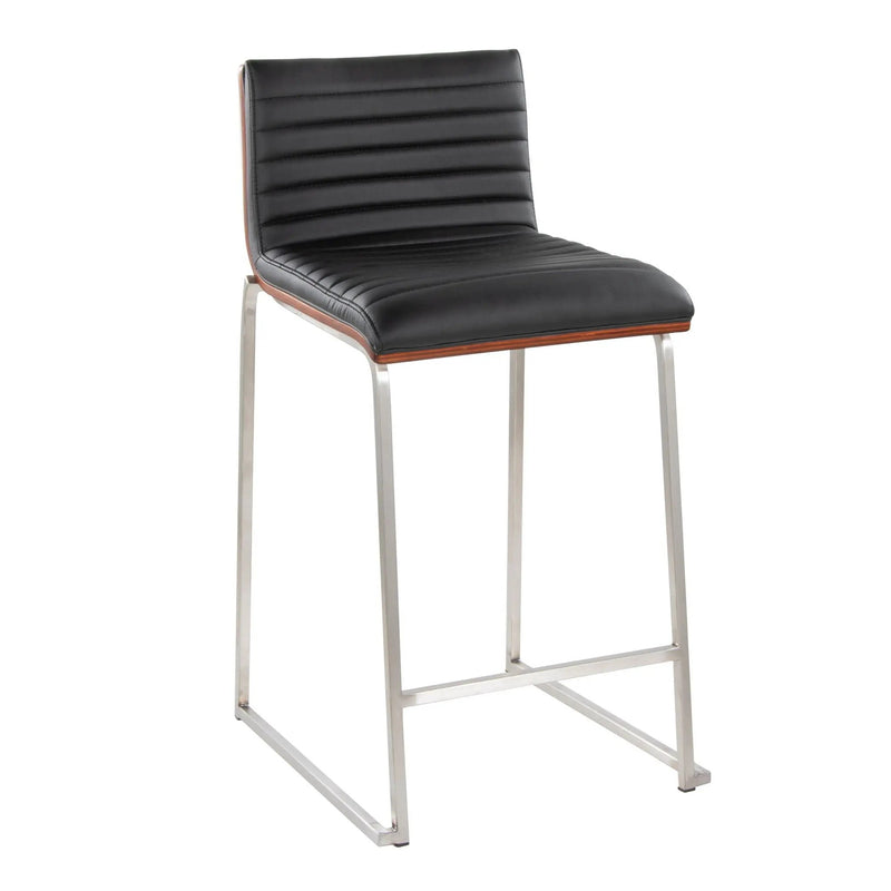 Mason Mara - Contemporary Fixed Height Counter Stool (Set of 2) by HouseOfZazla