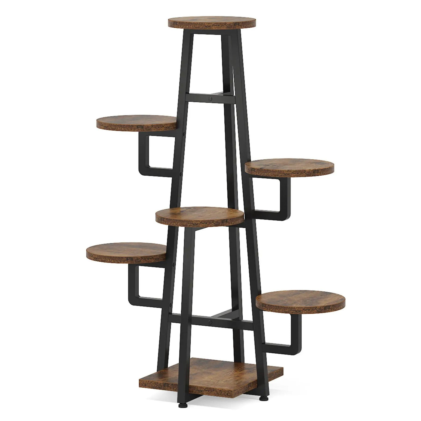 7 Tier Corner Plant Shelf With High Low Design For Living Room by HouseOfZazla