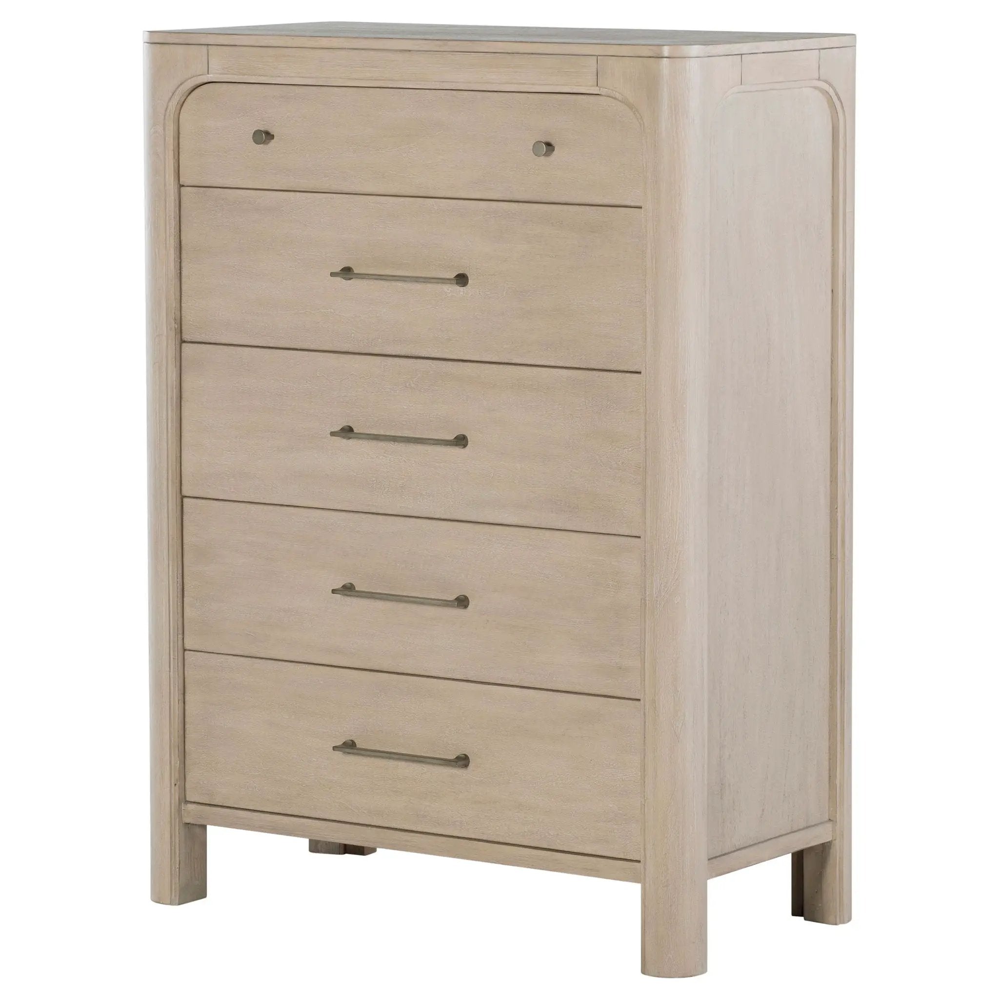 Solano 5-drawer Bedroom Chest of Drawers Weathered Mango by Unique Piece Furniture