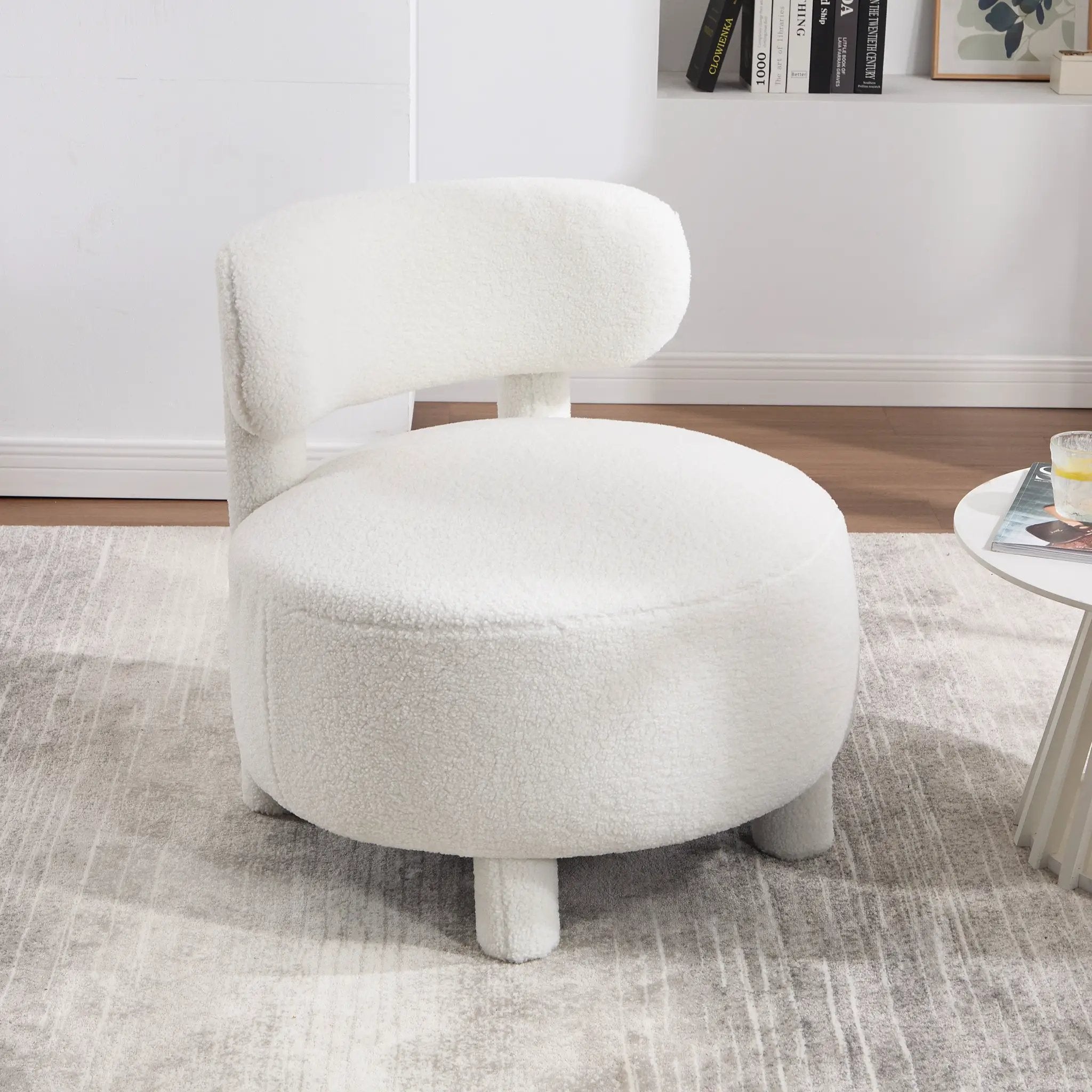 Teddy Fabric Armless Accent Chair by HouseOfZazla