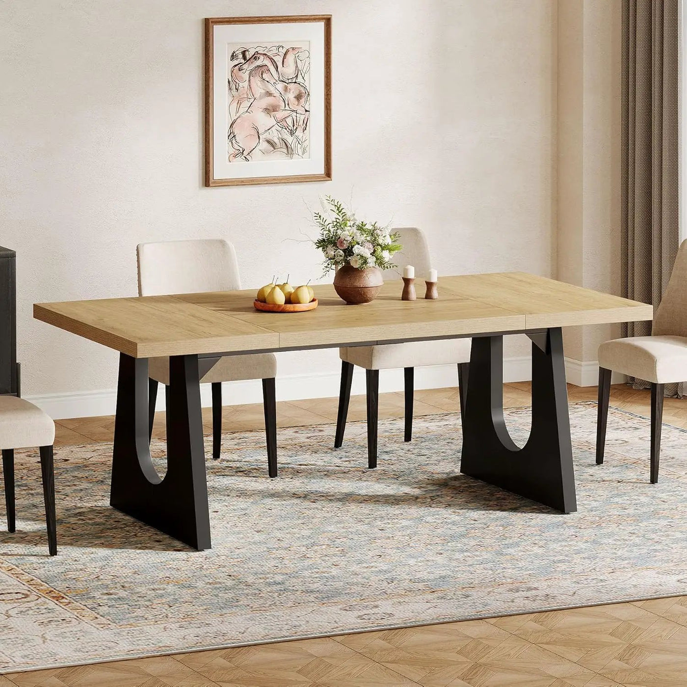 Dining Large Rectangular Kitchen & Dinner Table by HouseOfZazla