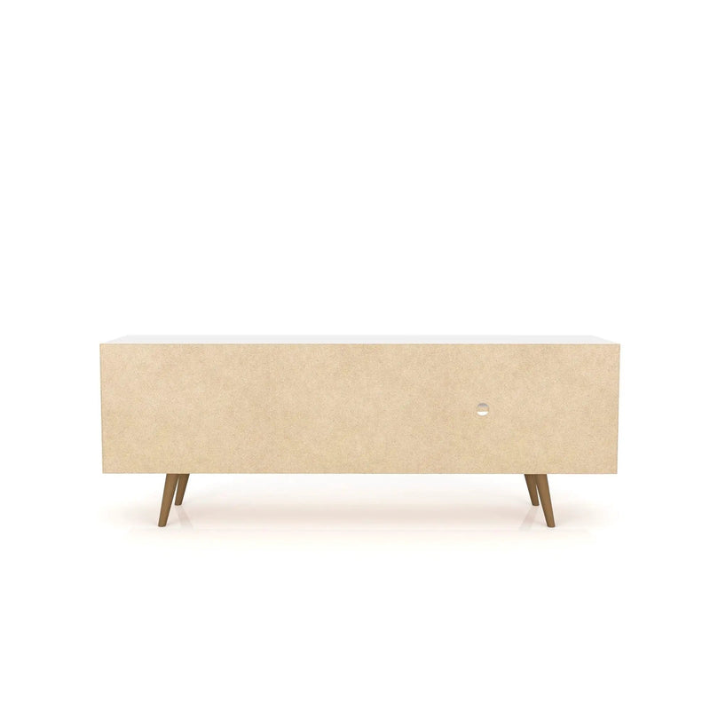 Liberty - TV Stand & 2 Open Shelves - Natural / White by HouseOfZazla