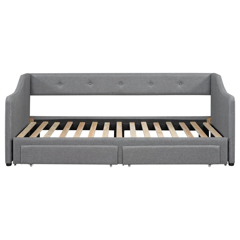 Upholstered Daybed With 2 Drawers by HouseOfZazla