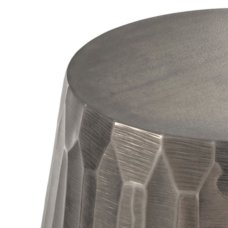 Nellie - Cast Aluminum Side Table - Black by HouseOfZazla