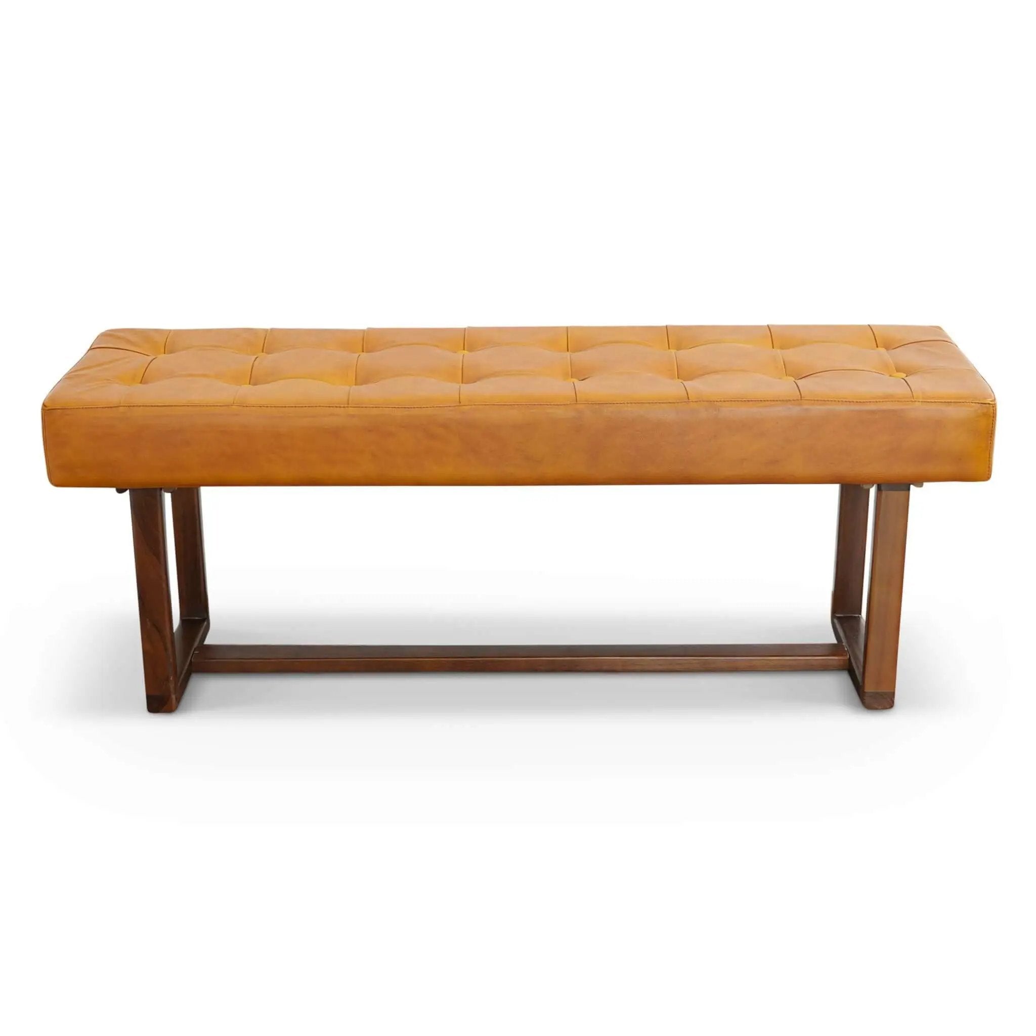 Cameron - Bench - Brown / Tan by HouseOfZazla