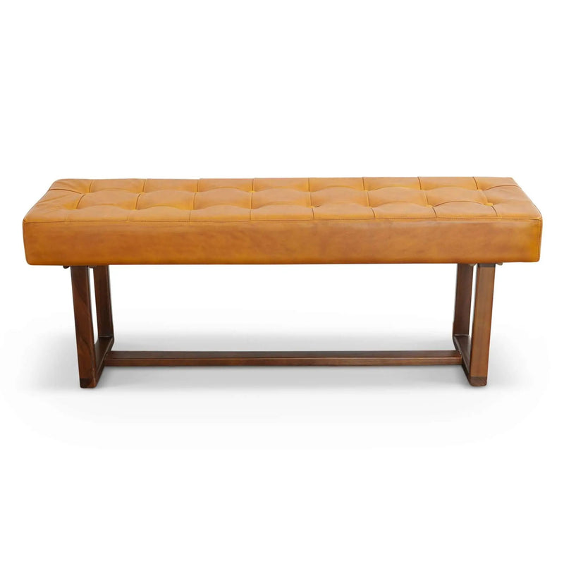 Cameron - Bench - Brown / Tan by HouseOfZazla