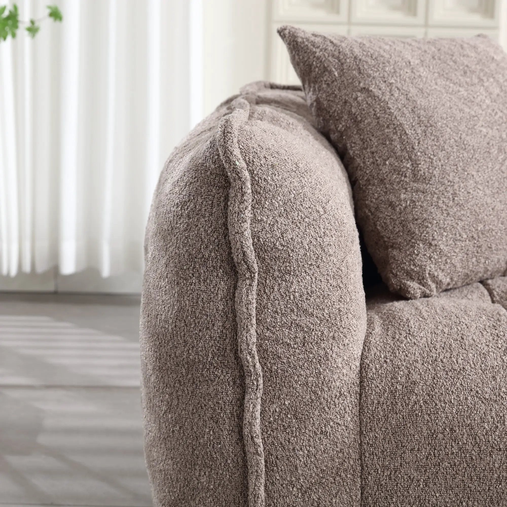 Cozy Beanbag Chair with High Resilience Foam Core by BLAKHOM