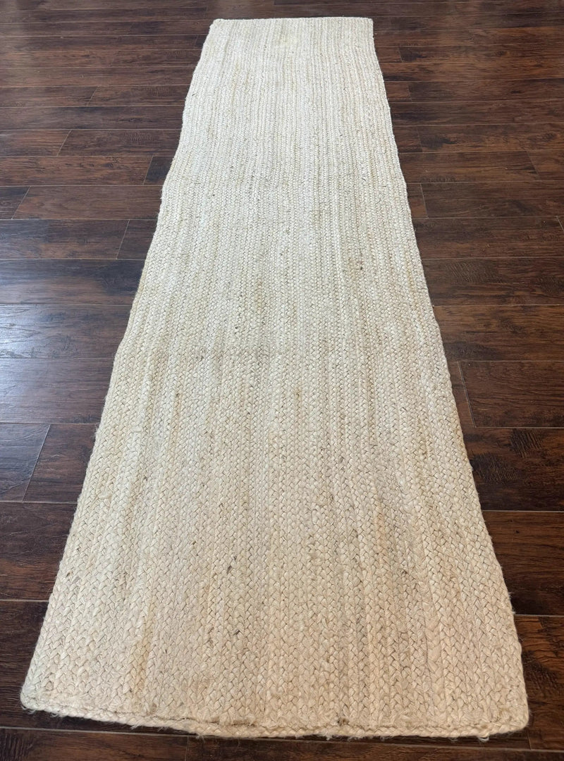 Modern Jute Runner Rug 2.7 x 10, Rug for Hallway or Kitchen, Farmhouse Rug by Jewel Rugs