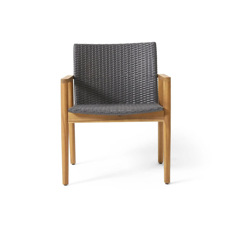 Tranquilize Outdoor Wooden Club Chair Set of 2 - Light Brown by HouseOfZazla