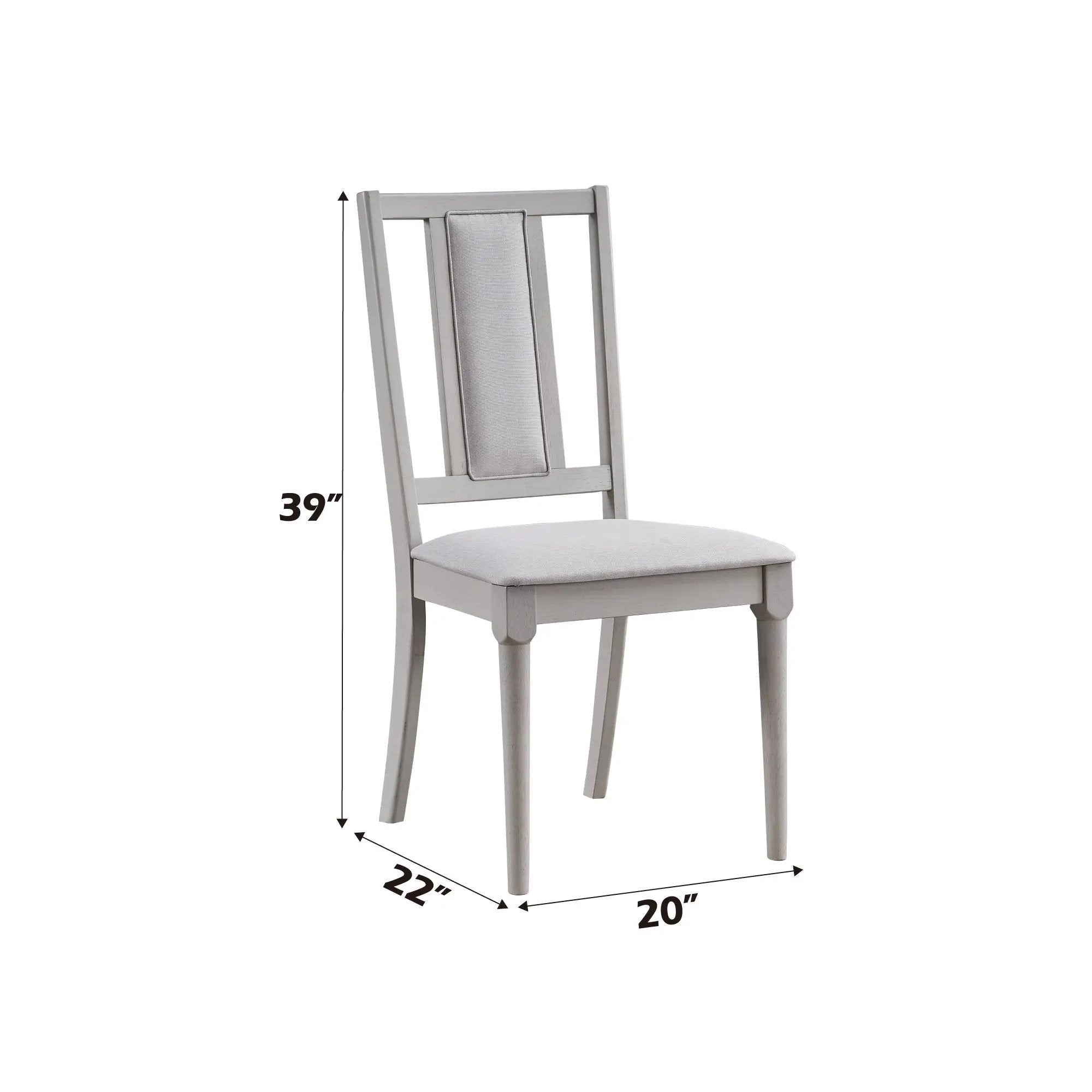 Marta Side Chair (Set of 2) - Beige / Natural by HouseOfZazla