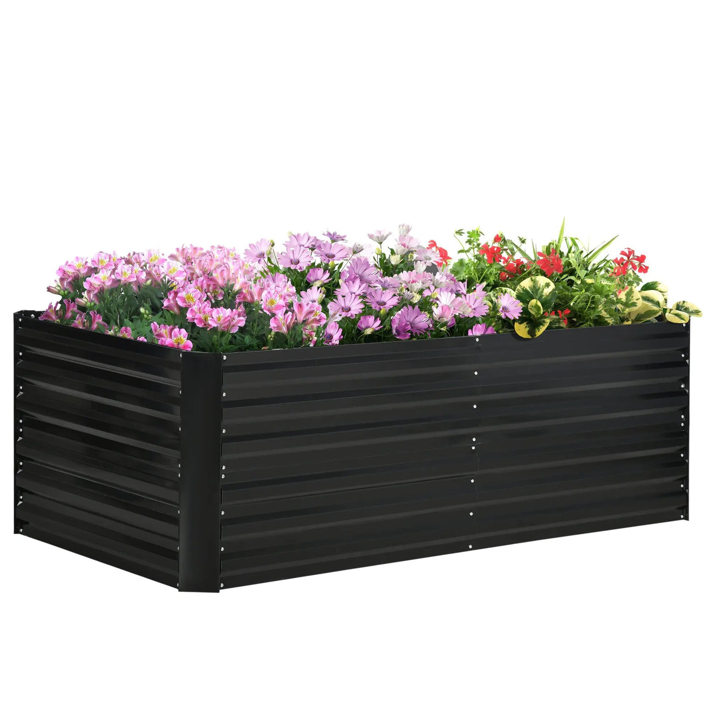 Outsunny Galvanized Raised Garden Bed Kit with Reinforcing Bars by HouseOfZazla
