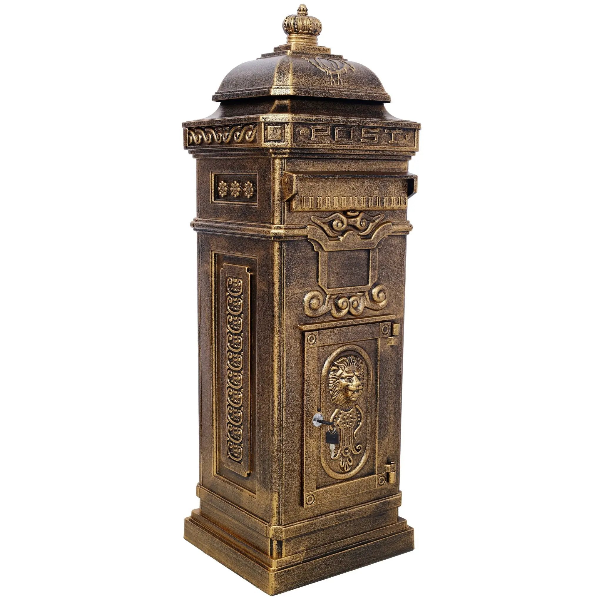 Mailboxs Residential Large-Capacity Letter Box, Rainproof Postbox Statue by HouseOfZazla