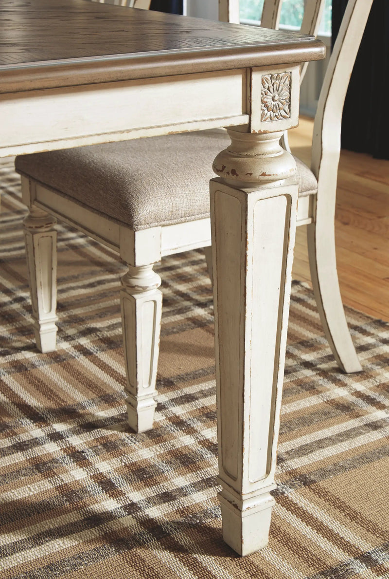 Realyn - Rectangular Dining Room Extension Table - Chipped White by Unique Piece Furniture