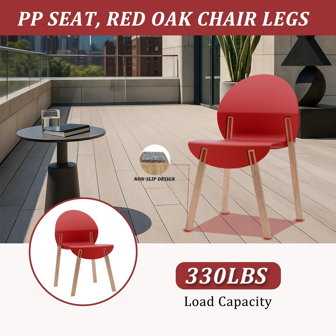 4 Piece Set Of Single Chairs, Traditional Elements With Round Table by HouseOfZazla