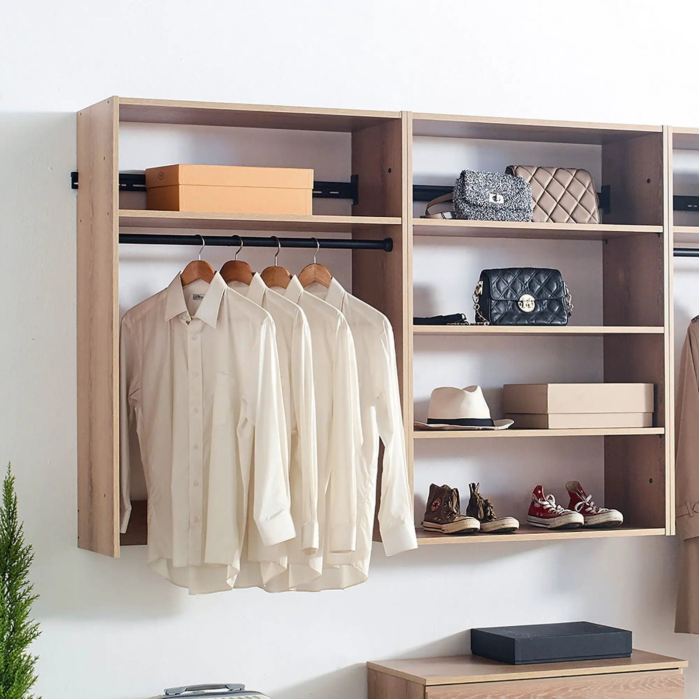 Devi - Wall Mounted Closet System With Modular Units by HouseOfZazla