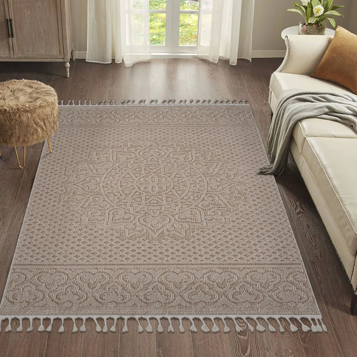 Guros - Medallion Indoor / Outdoor Rug by HouseOfZazla